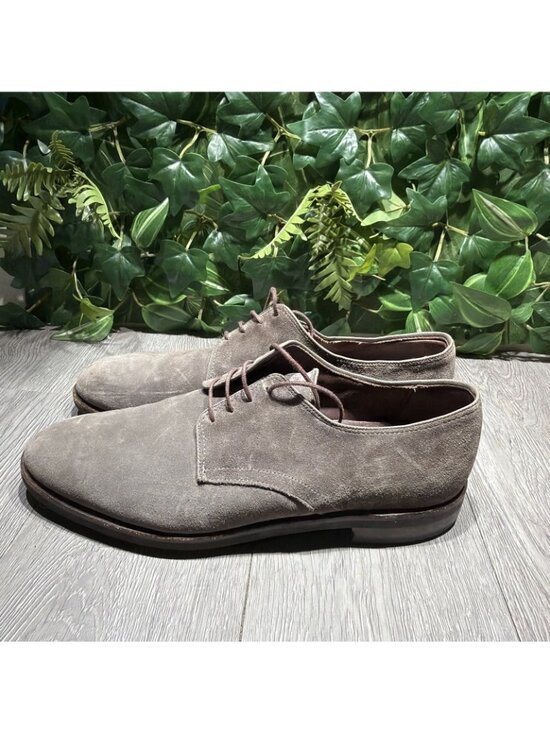Allen Edmonds | Shoes | Allen Edmonds Nomad Buck Suede Grey  Allen Edmonds Port Washington Nomad Buck Derby Gray Suede Dress Shoes 10.5 D
